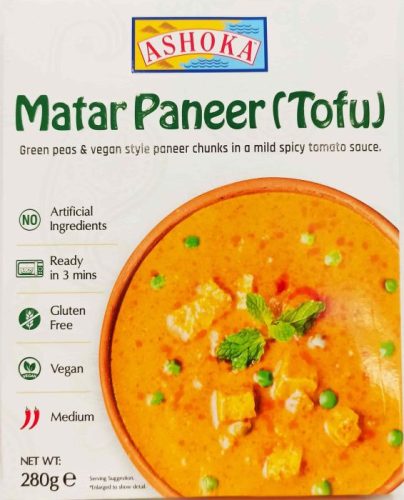 Matar Paneer tofuval, indiai egytálétel, 280 g