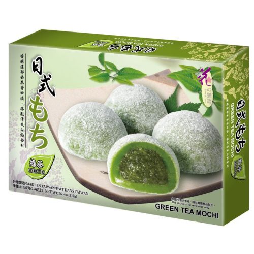 Zöld tea  ízesítésű japán mochi, 210g