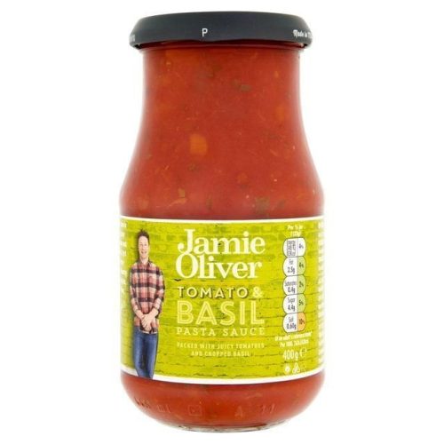 Paradicsom és bazsalikom ízesítésű tésztaszósz, Jamie Oliver 
