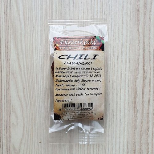 Habanero szárított chili, 2 db