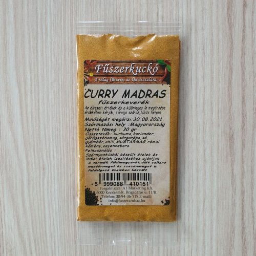 Curry madras indiai fűszerkeverék 30g