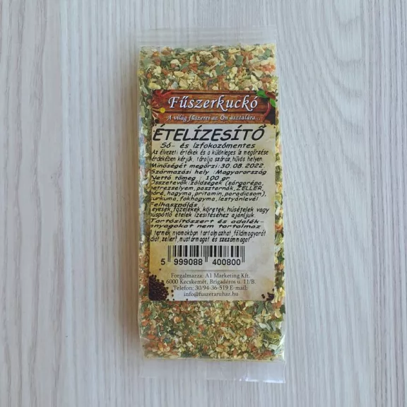 Ételízesítő, só és ízfokozó-mentes kivitelben
