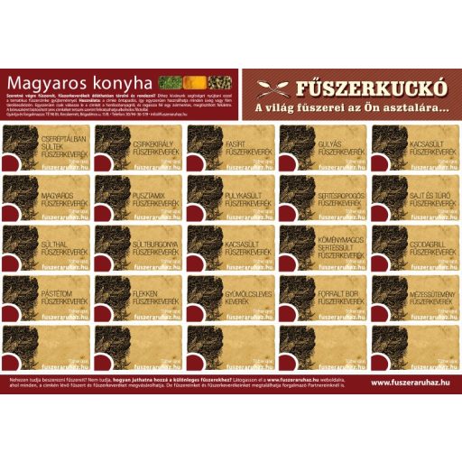 Öntapadós fűszercímke szett