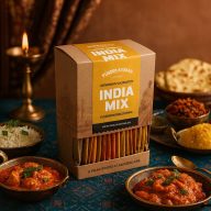 India Mix - az indiai konyha fűszer és fűszerkeverék alapkészlete, 340g