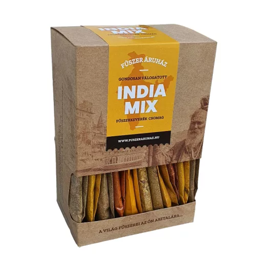 India Mix - az indiai konyha fűszer és fűszerkeverék alapkészlete, 340g