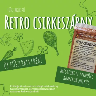 Retro csirkeszárny fűszerkeverék