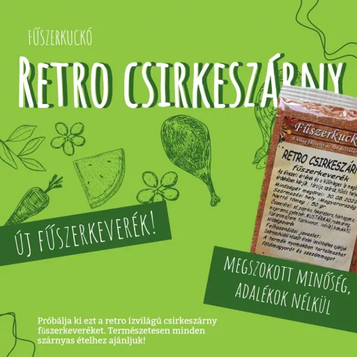 Retro csirkeszárny fűszerkeverék
