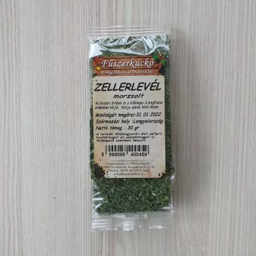 Zellerlevél morzsolt