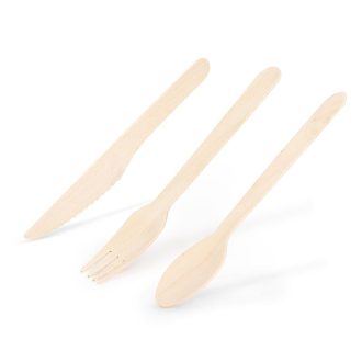 Fa evőeszközök 3 x 4 db-os szettben