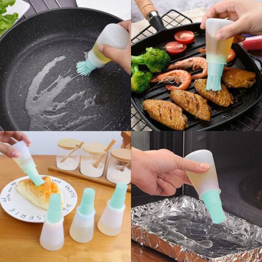 Szilikon olajozó ecset 60 ml-es, skálázott tartállyal