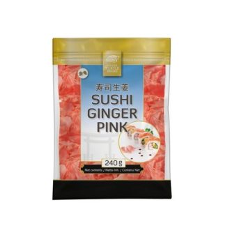 Rózsaszín savanyított gyömbér sushihoz