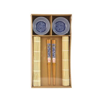 Sushi 4 részes asztali szett bambusz alátéttel