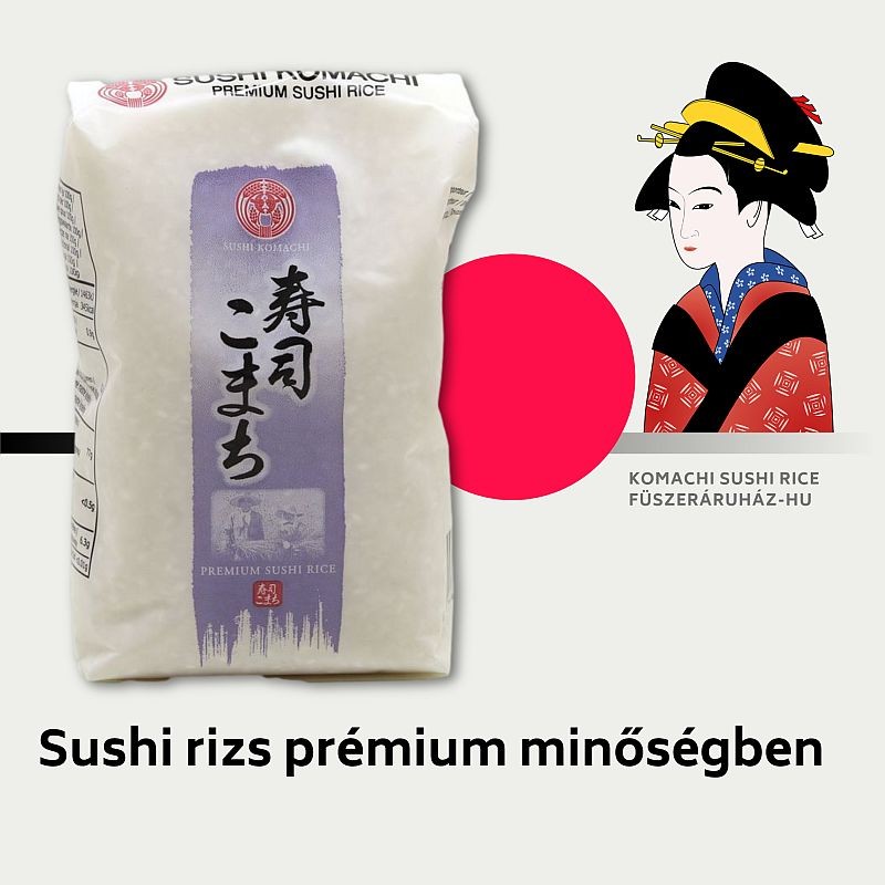 Sushi, szusi rizs prémium minőségű, 500 g Sushi, szusi rizs prémium minőségű, 500 g