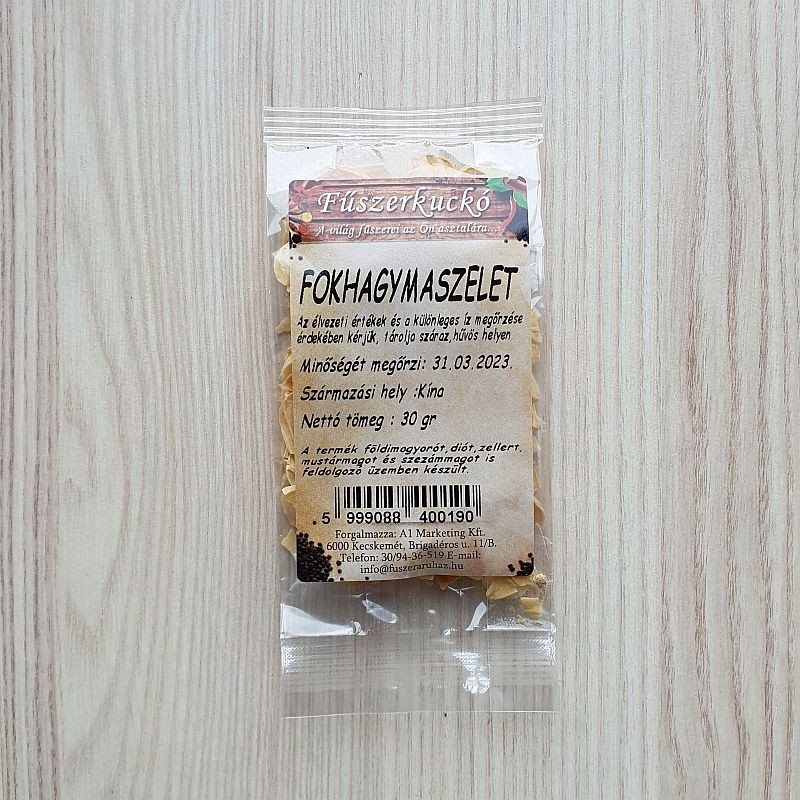 Fokhagyma szeletek, 30 g Fokhagyma szeletek, 30 g