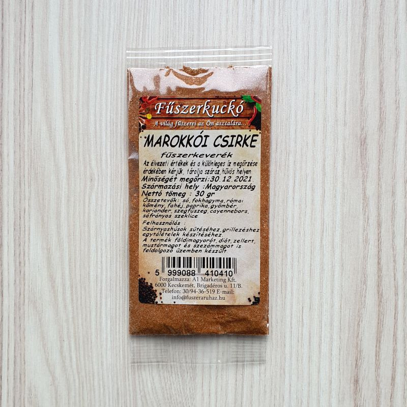 Marokkói csirke fűszerkeverék, 30 g Marokkói csirke fűszerkeverék, 30 g