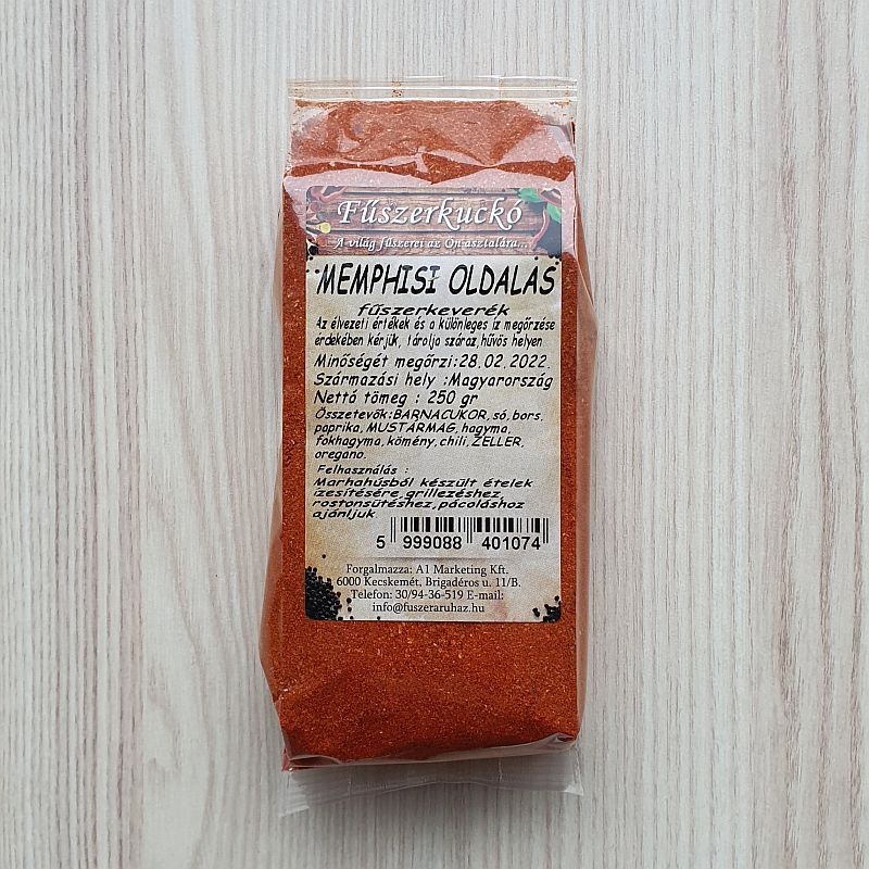 Memphisi oldalas fűszerkeverék, 250 gr Memphisi oldalas fűszerkeverék, 250 gr