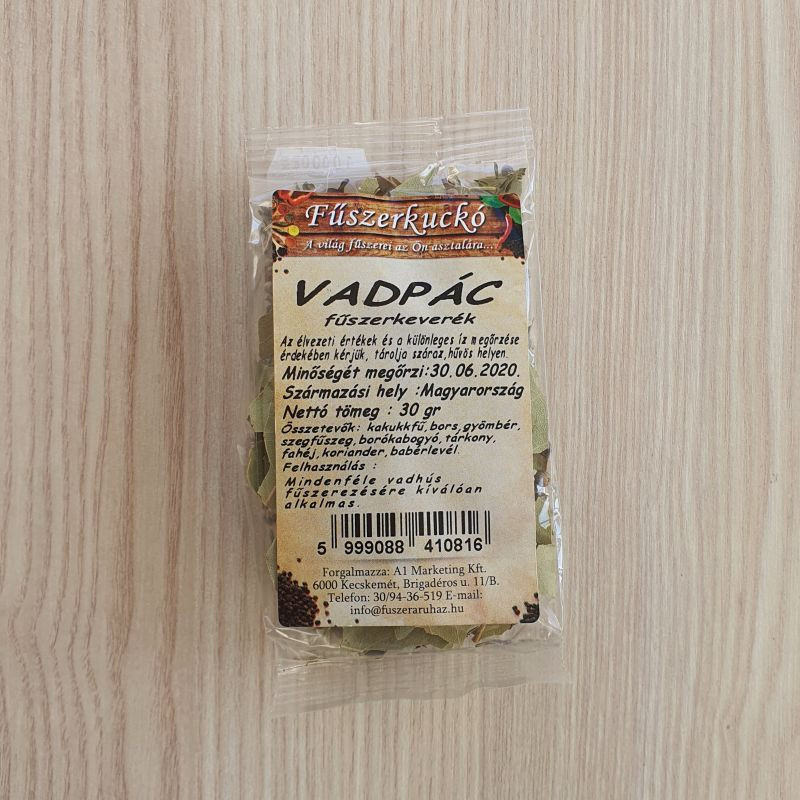 Vadpác fűszerkeverék, 30 g Vadpác fűszerkeverék, 30 g