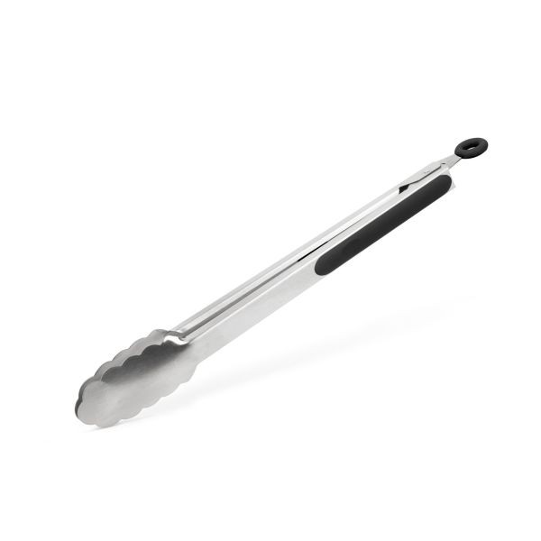 Grillcsipesz rozsdamentes acélból 34 cm-es hosszban, fekete színben Grillcsipesz rozsdamentes acélból 34 cm-es hosszban, fekete színben